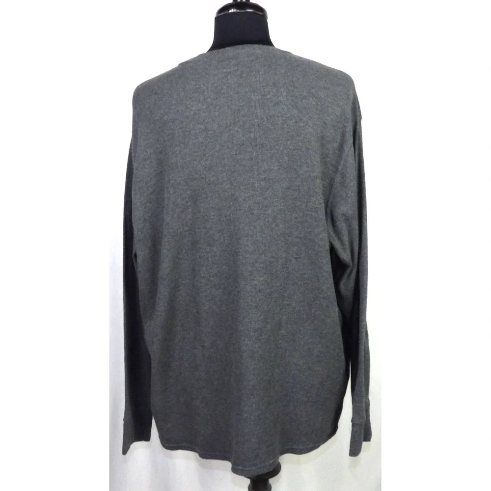 Polo Ralph Lauren Long Sleeved Gray Waffle Knit Casual Thermal Shirt Men's‎ 3XL